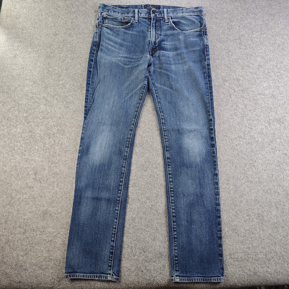 Lucky Brand 121 Heritage Slim Jeans Mens 33x32 Blue Medium Wash Denim